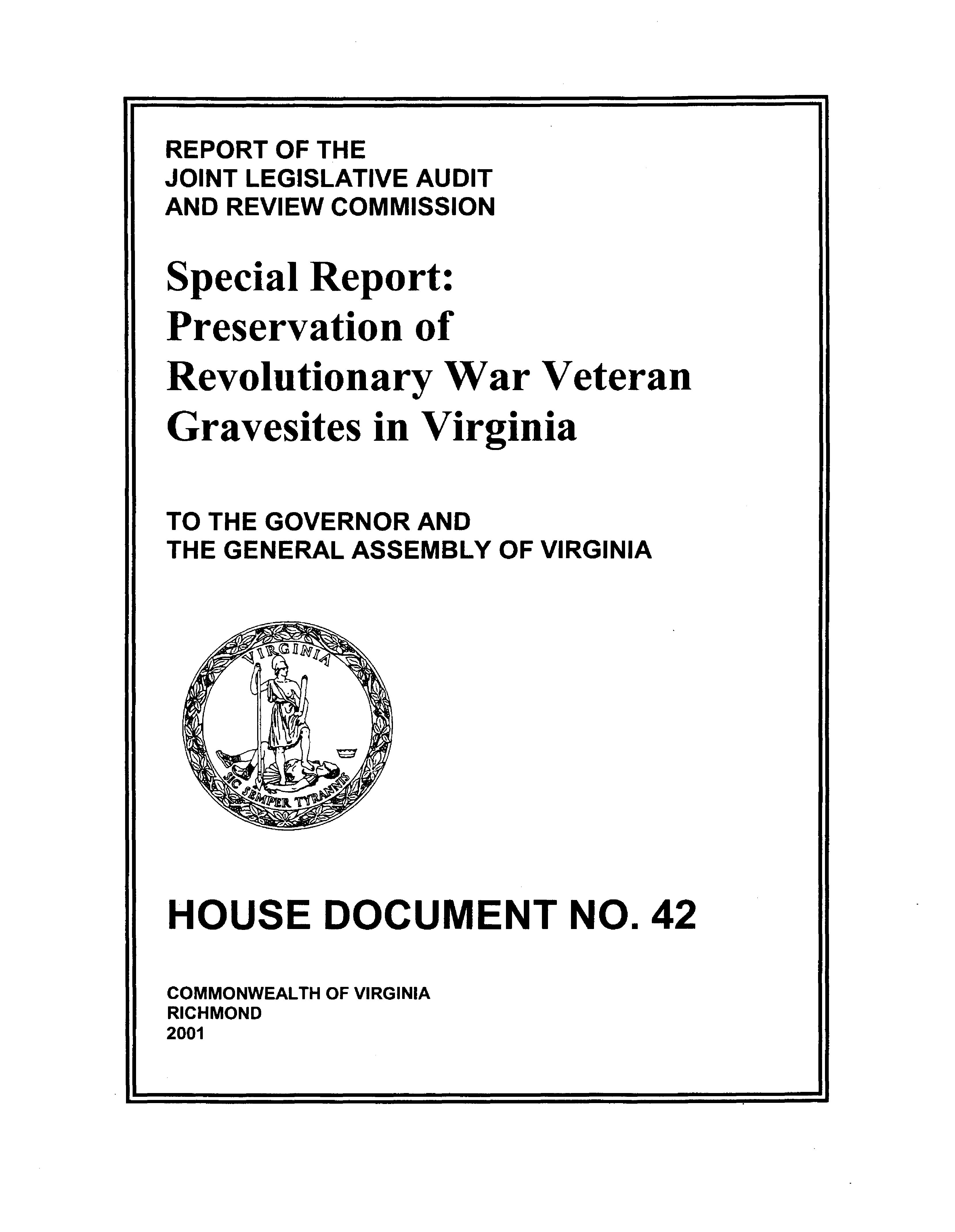 Final Report - Virginia Joint Legislative Audit and Review